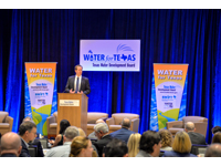 TWDB Chairman Peter Lake welcomed attendees to the Water for Texas 2019 conference at the opening general session on Thursday, Jan. 24