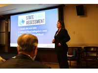 Dr. Mindy Conyers, TWDB, presented on the agency's first State Flood Assessment that was completed in 2018