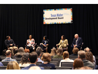 Following his keynote remarks, George Hawkins led a breakout panel about the importance of communications and branding in the water industry. Panelists included Yvonne Forrest, City of Houston; Stephanie Zavala, Rogue Water; Janet Rummel, North Texas Municipal Water District; and Greg Wukasch, San Antonio Water System.
