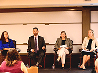 The panel *Investing for Good: Environmental, Social, and Governance Bonds* included Anne Burger Entrekin with Hilltop Securites and panelists Molly Carson of McCall, Parkhurst & Horton, L.L.P.; Ted Chapman, Hilltop Securities, Inc.; Kim Edwards, Piper Sandler